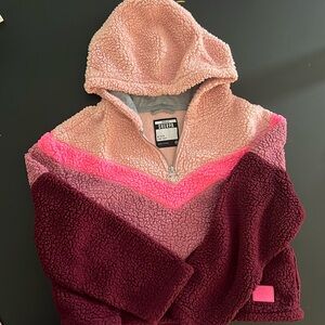 Justice Sherpa pullover hoodie with pockets